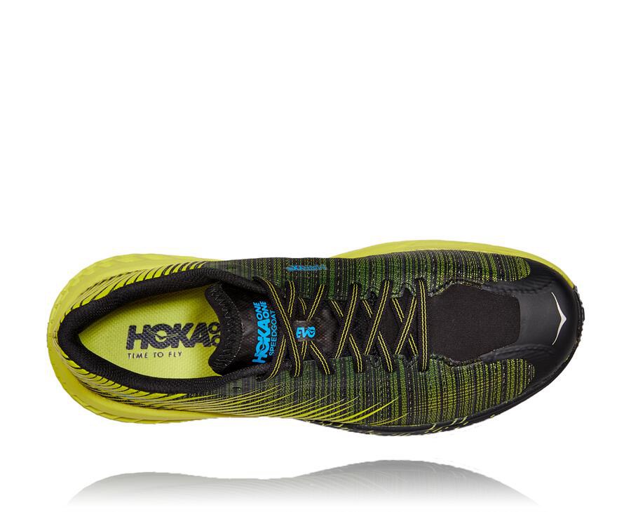 Hoka One One Spor Ayakkabı Erkek Siyah/Yeşil - Evo Speedgoat - MX8307291